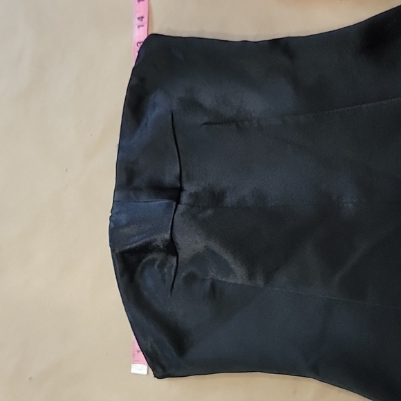 MNG Mango Size XS Black Satin Bandeau Corset Top, Excellent Used Condition - Picture 8 of 14